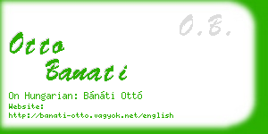 otto banati business card