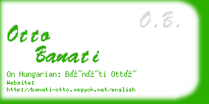 otto banati business card